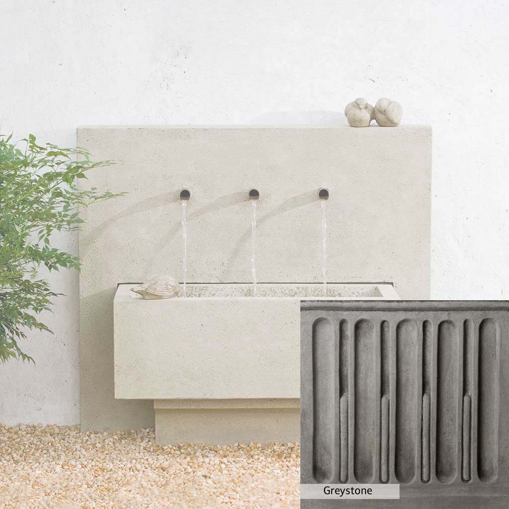 Campania International X3 Outdoor Wall Fountain - Elegant Garden Water Feature for Patio, Backyard, and Landscape Decor