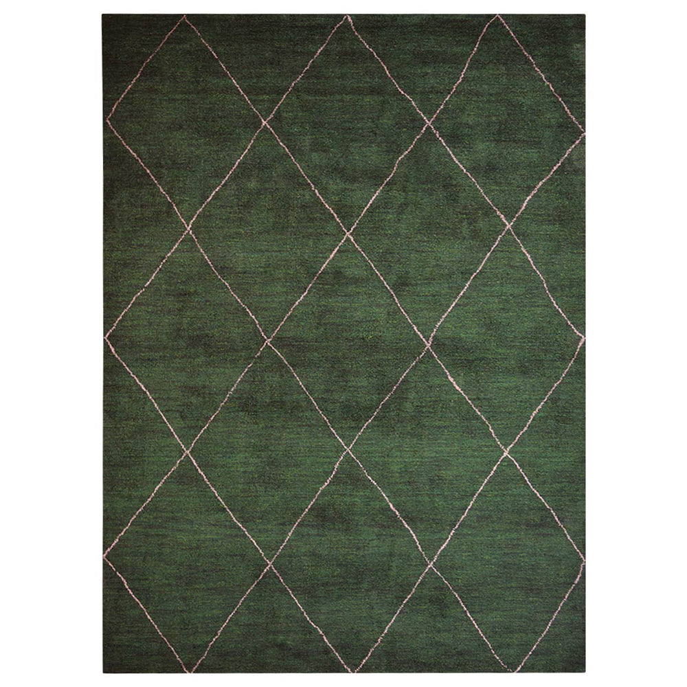 Handmade Hexagon Hand Knotted Wool Rug - Boho Chic Home Decor for Living Room, Bedroom & Nursery | Soft & Durable Area Rug for Cozy Spaces