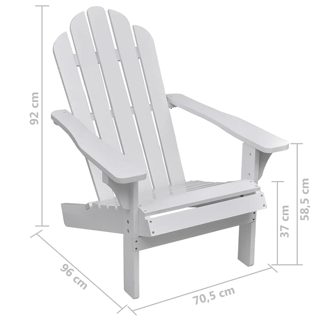Premium Solid Wood Adirondack Chair with Ottoman - Outdoor Patio Armchair for Garden, Pool, Beach, Deck & Camping - Weather-Resistant & Comfortable - Fast Shipping