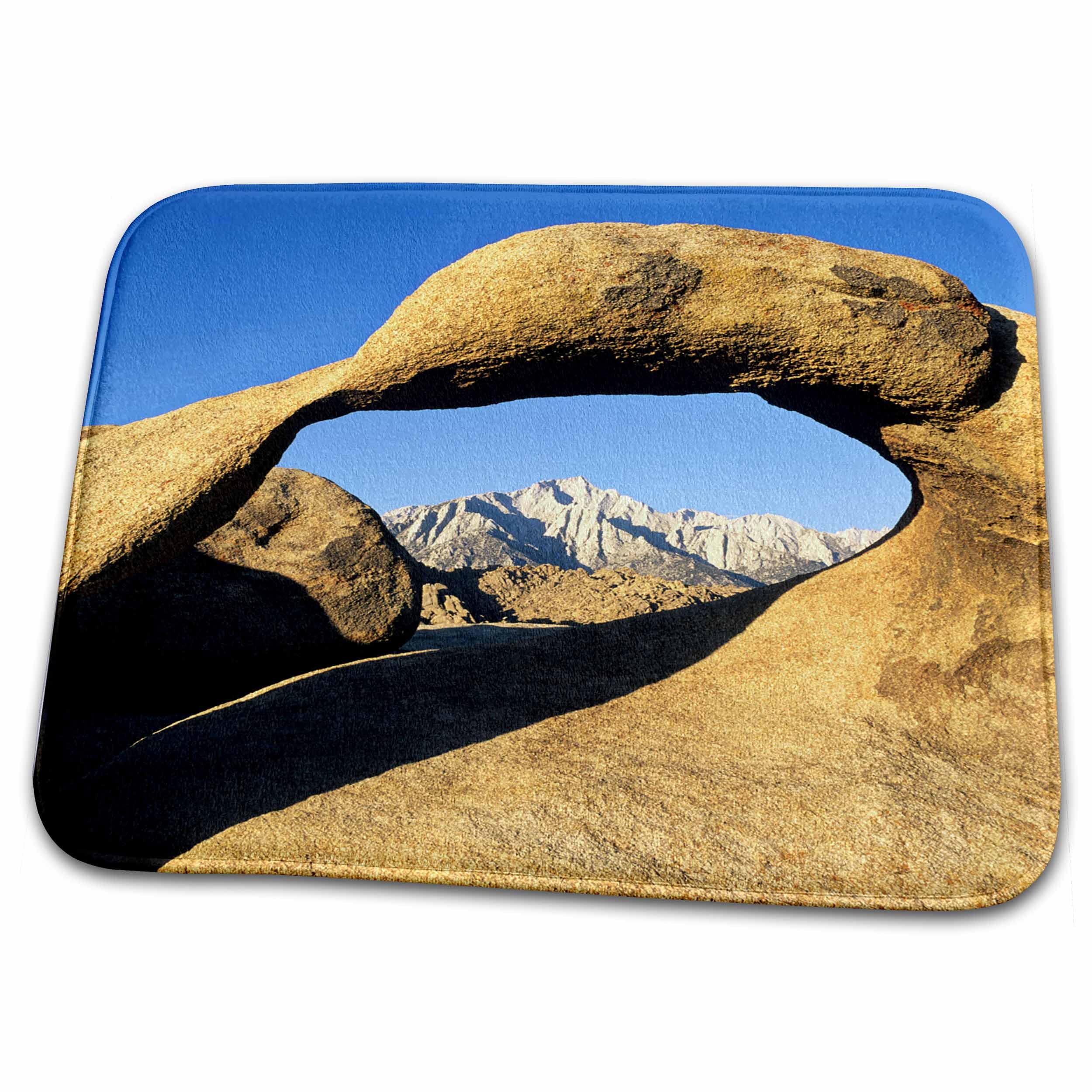 3dRose California Eastern Sierra Lone Pine Peak Bathroom Rug Mat - Non-Slip Absorbent Bath Mat for Bathroom, Shower & Laundry Room - Rug-250648-1 - Perfect for Home Decor and Cozy Bathroom Essentials