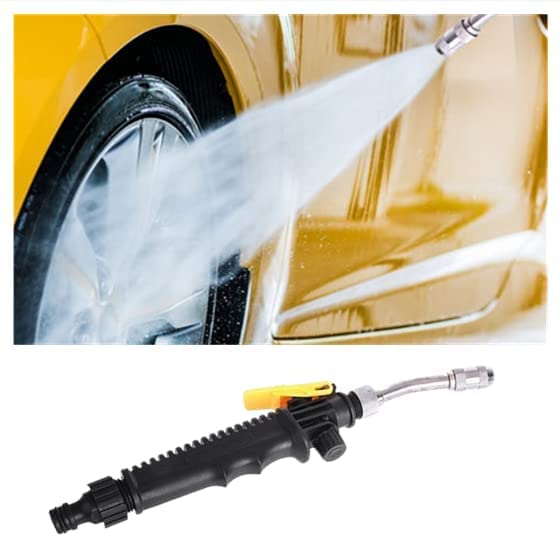 2-in-1 High Pressure Power Washer Nozzle - Adjustable Metal Garden Sprayer for Car Washing, Outdoor Cleaning & Gardening (30CM) | Perfect for Driveways, Patios, Decks & Vehicle Detailing