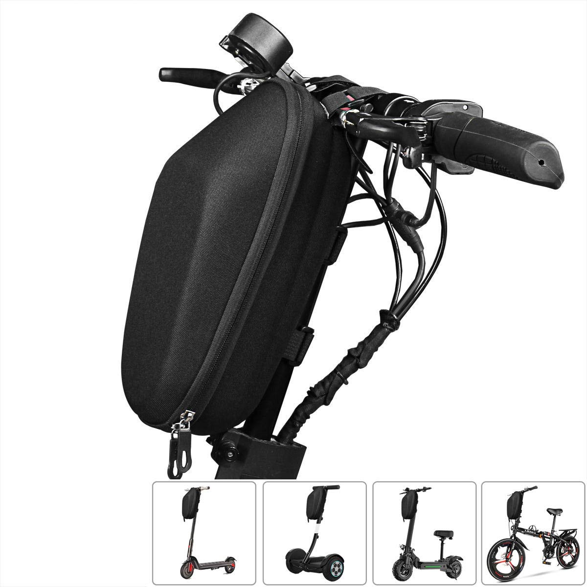 Waterproof Handlebar Storage Bag for Electric Scooters - Durable Bike Accessory for Commuting, Shopping & Outdoor Adventures
