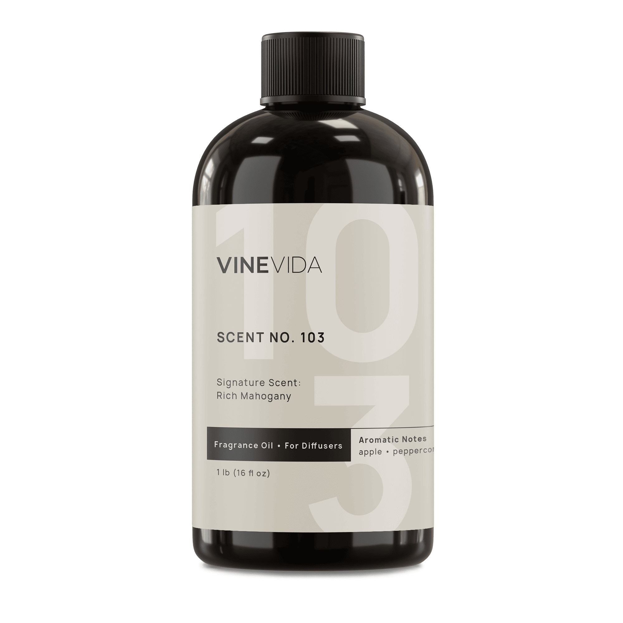 Premium No. 103 Fragrance Oil for Cold Air Diffusers - Rich Mahogany Scent | Aromatherapy Essential Oil for Home, Office & Spa Relaxation