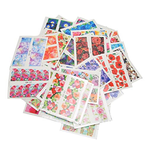 Fashionable DIY Nail Decals - Safe & Colorful Nail Art Stickers for Natural & Artificial Nails | Perfect for Home Manicures, Parties & Gifts