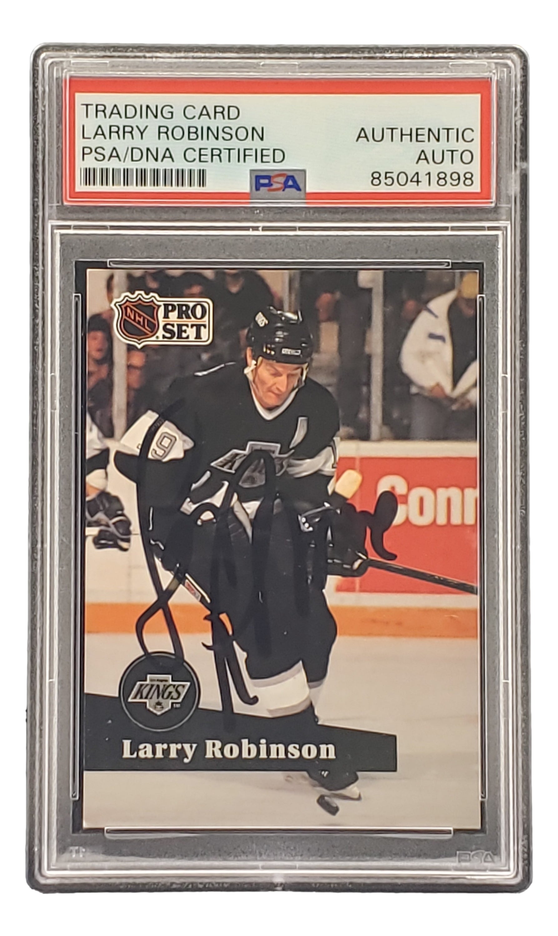 Larry Robinson Autographed 1991 Pro Set #104 LA Kings Hockey Card - PSA/DNA Certified 898 - Collectible Memorabilia for Hockey Fans & Sports Card Enthusiasts