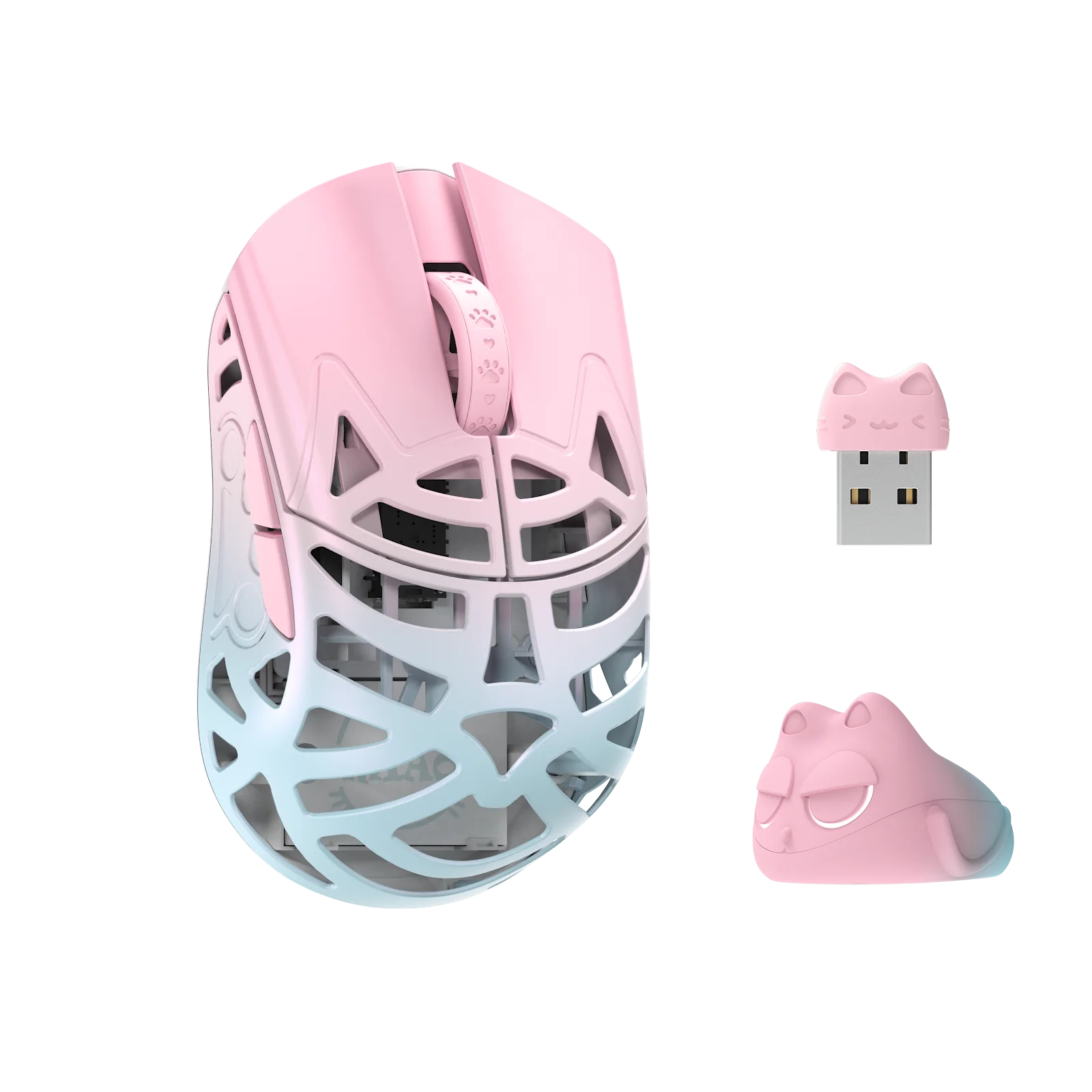 WLmouse Beast Miao Magnesium Alloy Wireless Gaming Mouse - Ultra Lightweight Ergonomic Design for PC, Mac, Esports & FPS Gaming