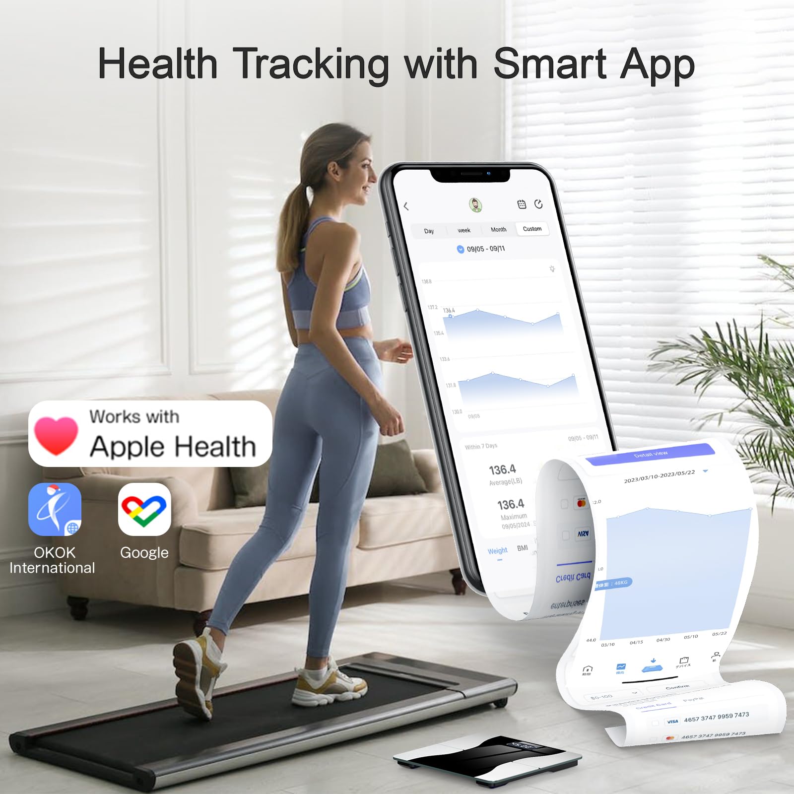 **High Precision Digital Bathroom Scale - 400 lb Capacity with LED Display, Auto On/Off - Accurate Body Weight Scale for Home, Gym & Health Tracking (Black & White)**    *(Use Cases: Ideal for fitness tracking, weight management, home use, gym workouts, and health monitoring.)*