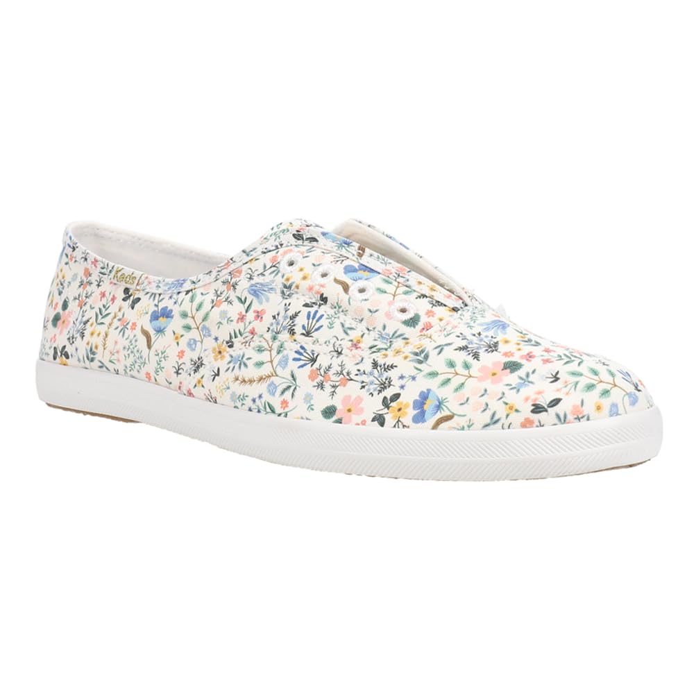 Keds Women's X Rifle Paper Chillax Bramble Fields Sneakers - Comfortable Casual Walking Shoes for Women, Floral Print Fashion Sneakers for Everyday Wear, Perfect for Work, Travel & Outdoor Activities