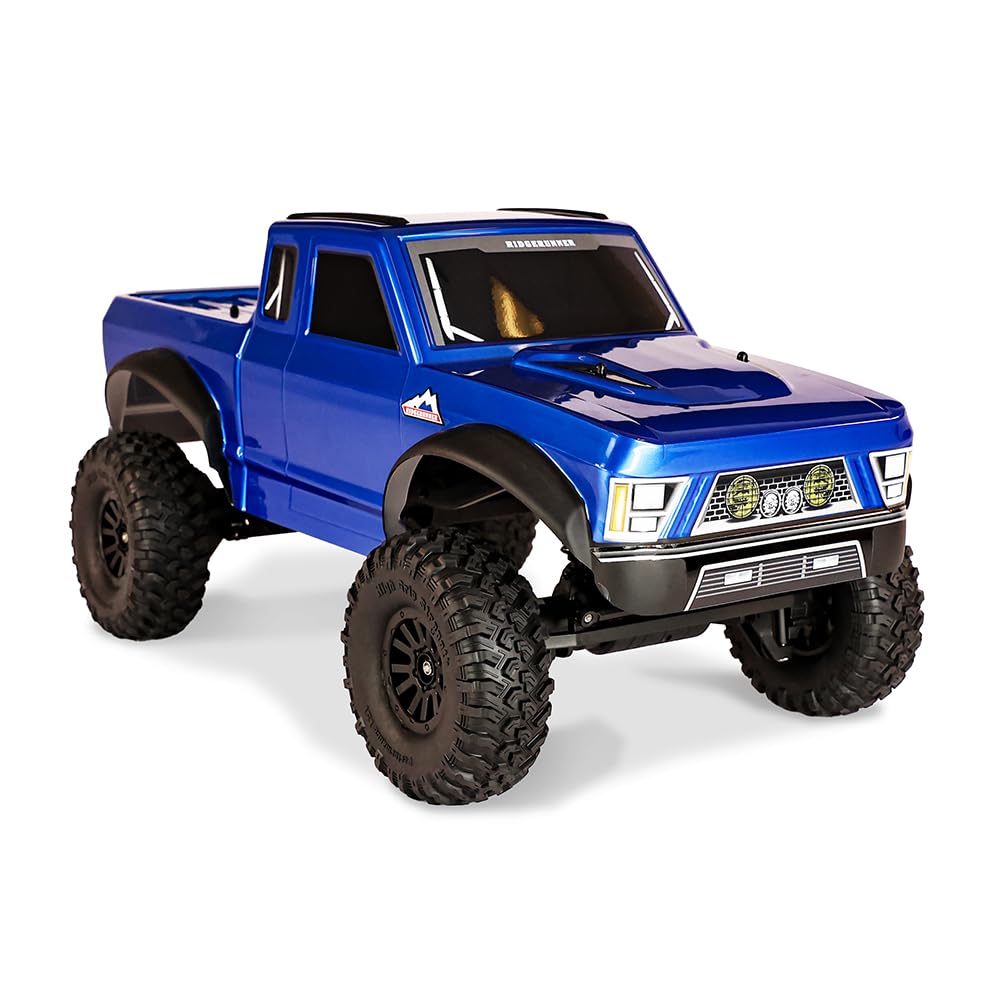 Danchee RidgeRunner 1/10 Scale 4WD Electric Rock Crawler RTR RC Truck - Blue - Off-Road Adventure, Trail Crawling & Backyard Fun for Adults & Kids