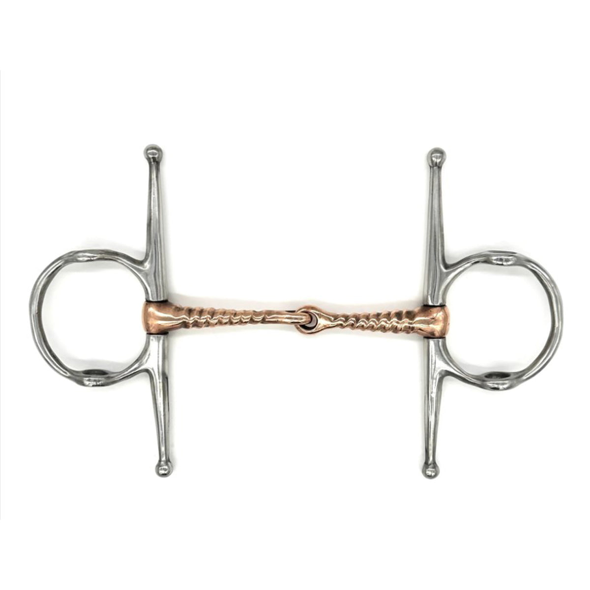 AJR Copper Corkscrew Nelson Gag Bit - Horse Training Bit for Western Riding & Dressage - Perfect for Show, Trail & Training Sessions