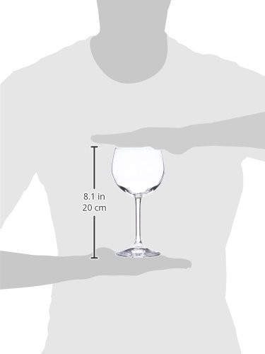 Premium Bormioli Rocco Riserva Barolo Wine Glasses Set of 6 - Elegant Crystal Stemware for Red Wine Tasting, Dinner Parties & Home Entertaining