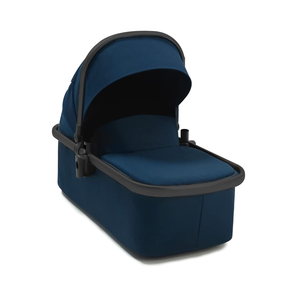 Mompush Ultimate2 Bassinet for Newborns - Lightweight Stroller Accessory with Extended Sunhood & Optimal Comfort, 0-6 Months - Perfect for Travel, Walks, and Nursery Napping