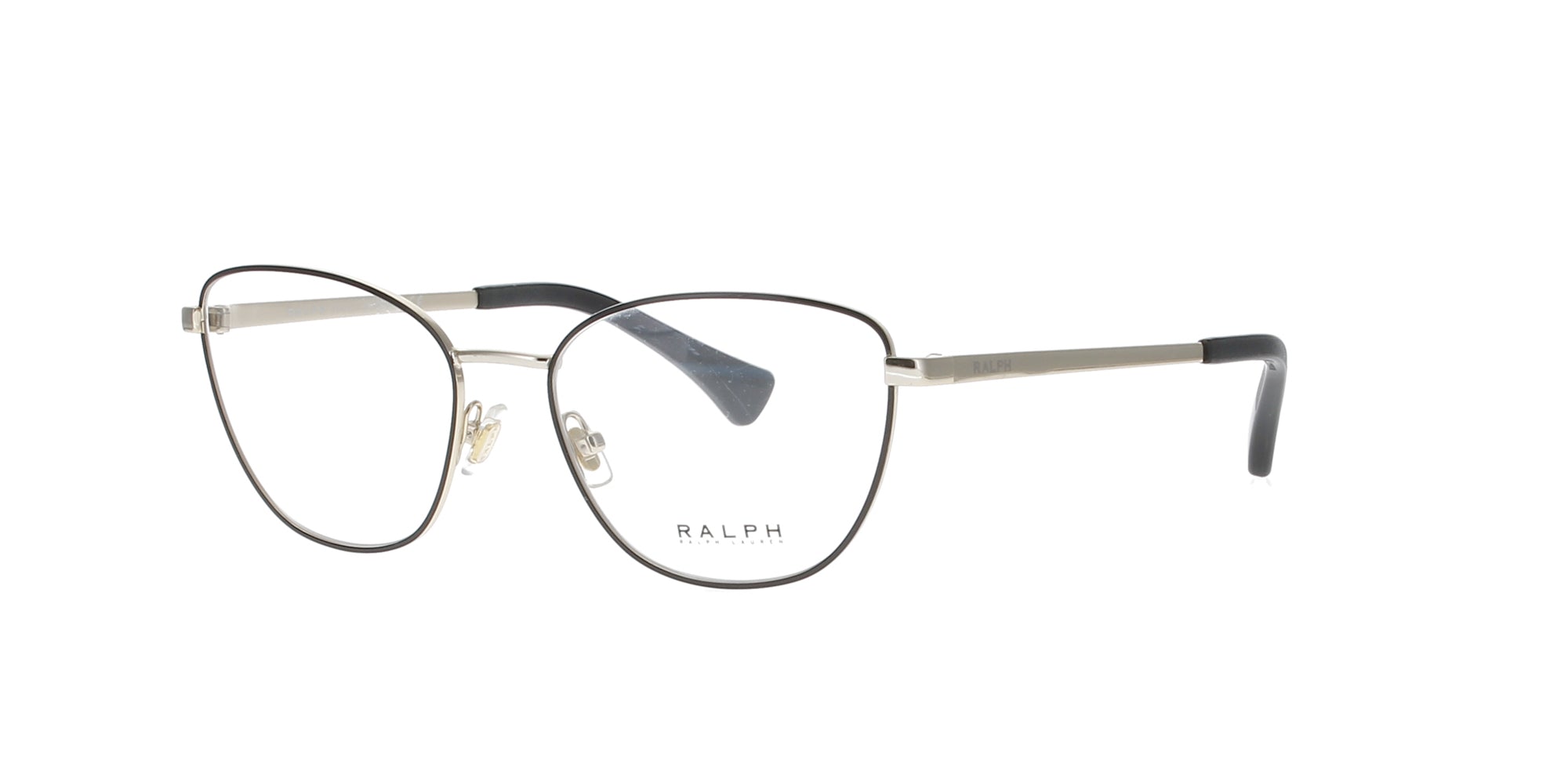 Black and Gold Ralph by Ralph Lauren Eyeglass Frames - Stylish Designer Frames for Work, Dating & Special Occasions