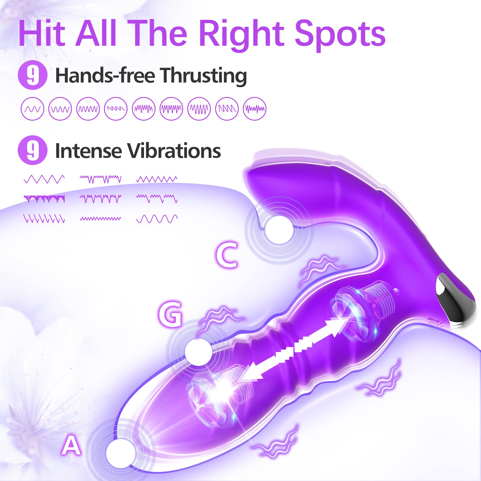 Best Wearable Thrusting Dildo for Women - App & Remote Controlled Vibrator with 9 Powerful Modes, Strapless Strap-On & Clitoral Stimulation - Perfect for Couples Play & Solo Pleasure