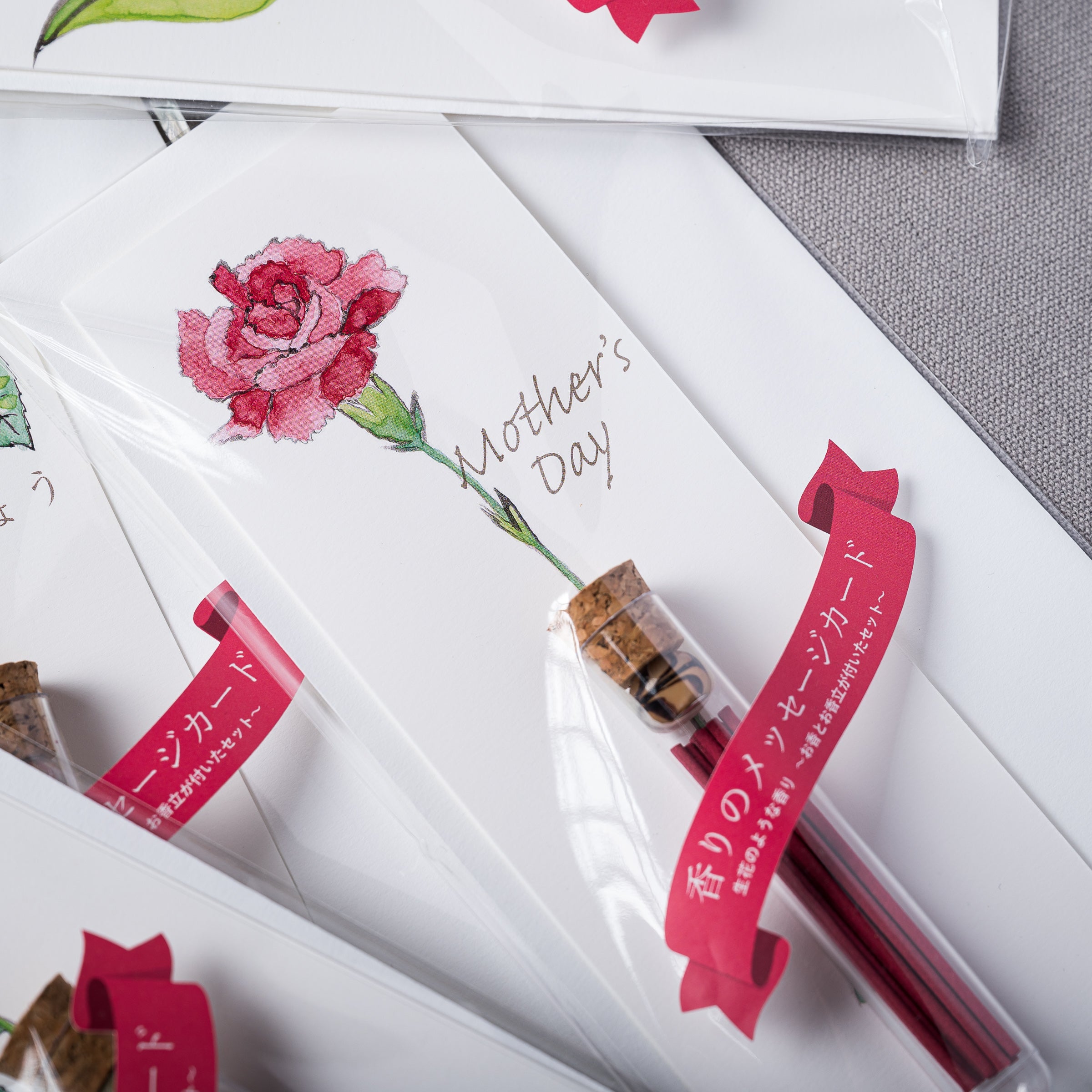 Mother's Day Incense Greeting Card - Elegant Floral Scented Card for Mom - Perfect for Birthday, Anniversary & Thank You Gifts