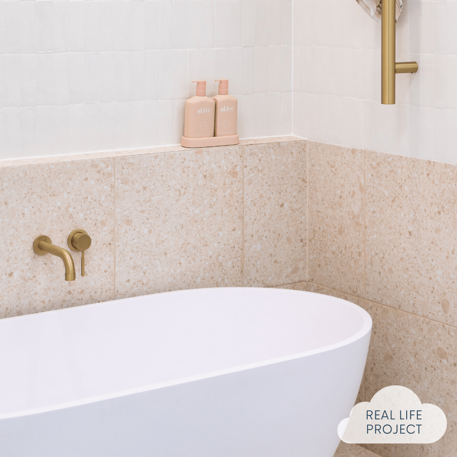 Premium Yamba Clay Terrazzo Look Tile - Elegant Floor & Wall Tile for Kitchen, Bathroom, and Living Room Decoration