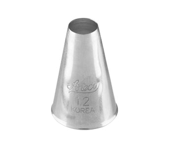 Ateco #12 Plain Pastry Decorating Tip - Professional Cake Icing Nozzle for Baking, Cupcakes, Cookies & Desserts