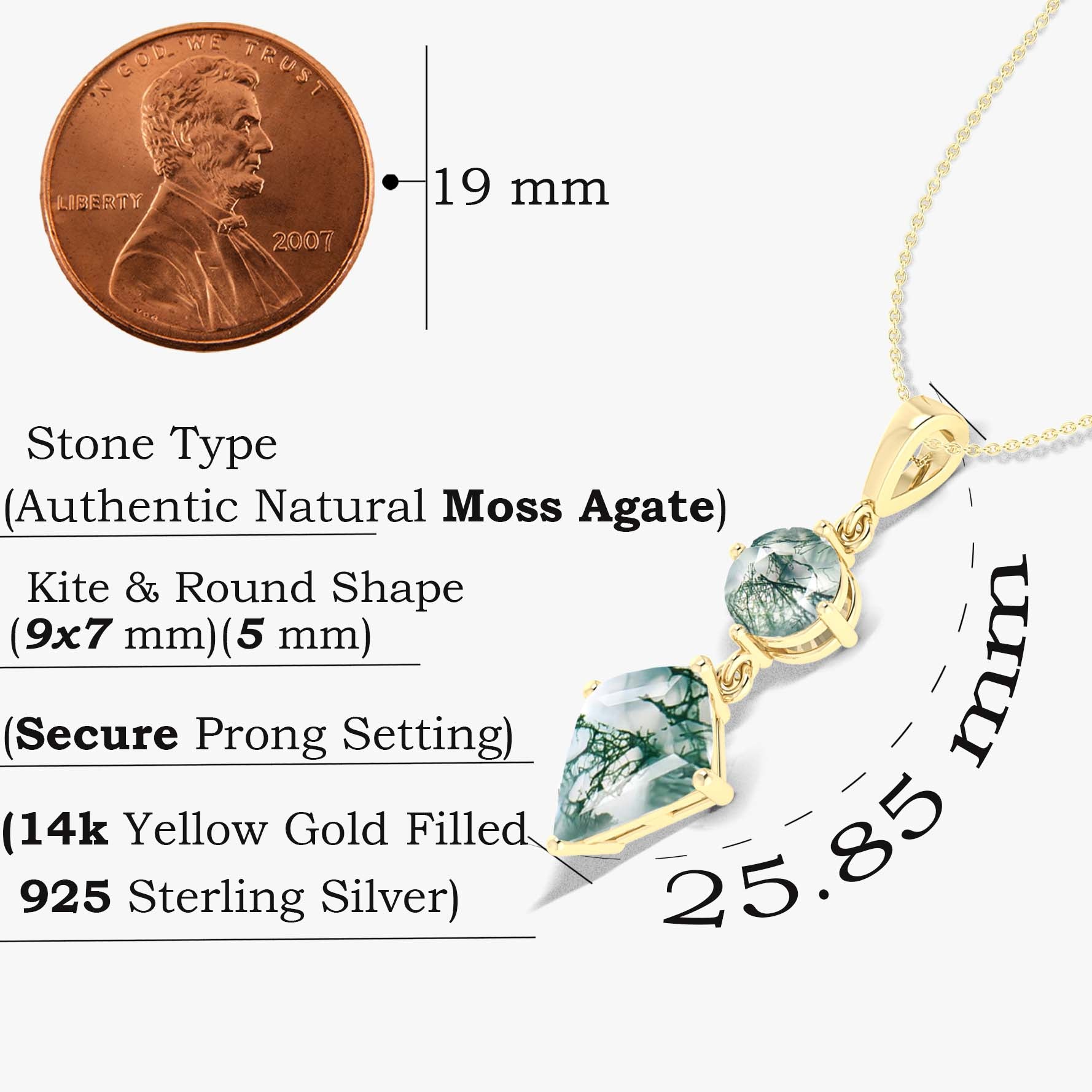 Exquisite Agate Kite-Shaped Pendant Necklace with Gold/Silver Chain - Perfect for Boho Jewelry, Gift Giving & Spiritual Healing