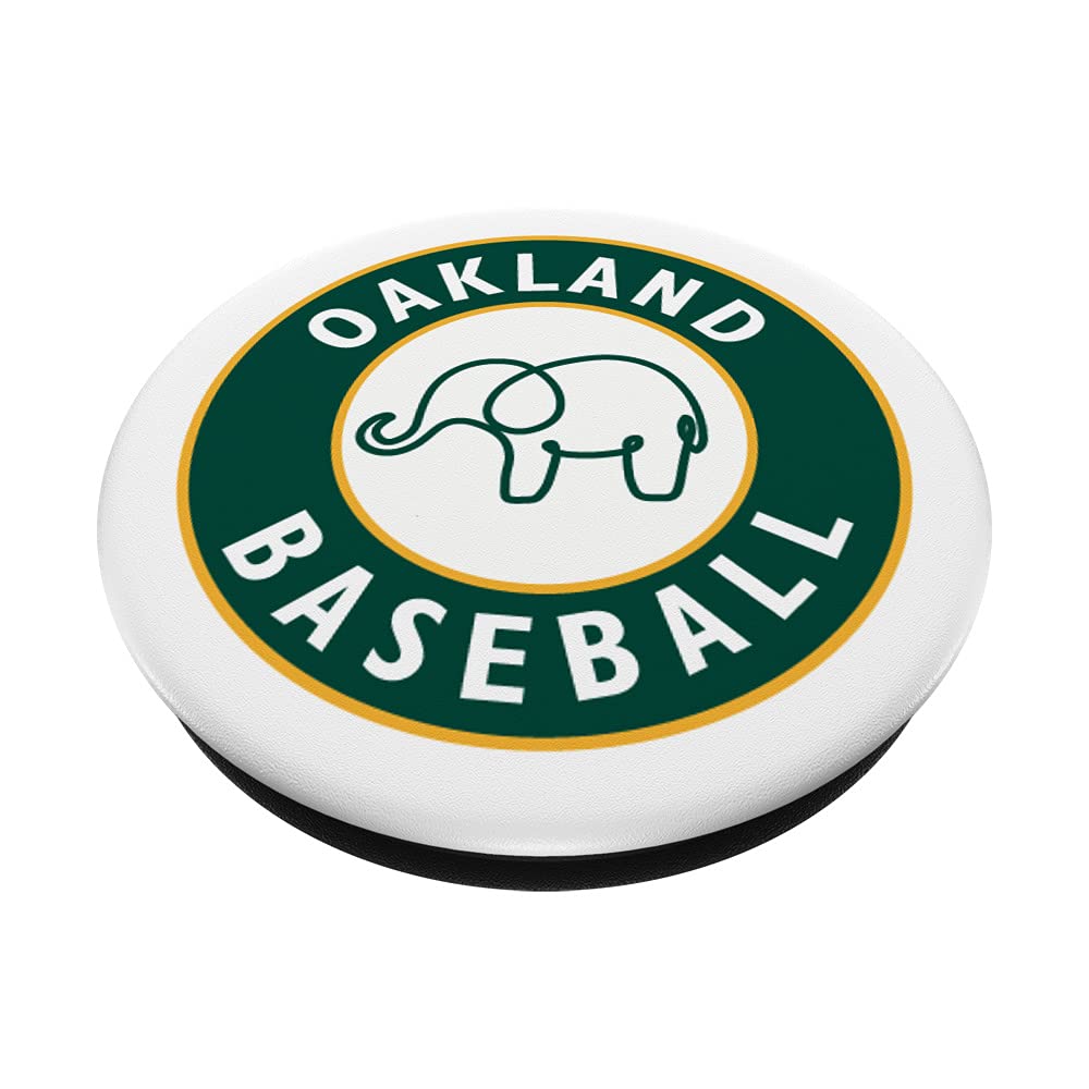 Oakland Athletics Baseball Fan Gift - Elephant Design Swappable PopSockets PopGrip for Phone & Tablet - Perfect for Game Day, Office & Travel Accessories