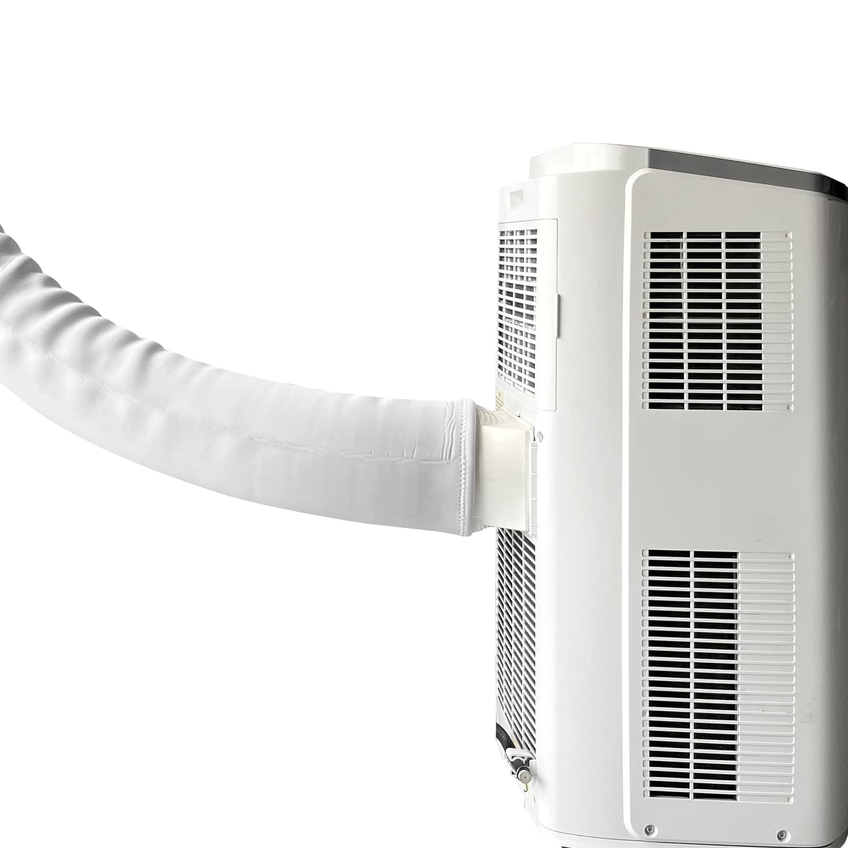 Portable Air Conditioner Insulated Pipe Cover - AC Hose & Exhaust Pipe Dust Protection - Light Gray - Perfect for Home, Office & RV Use