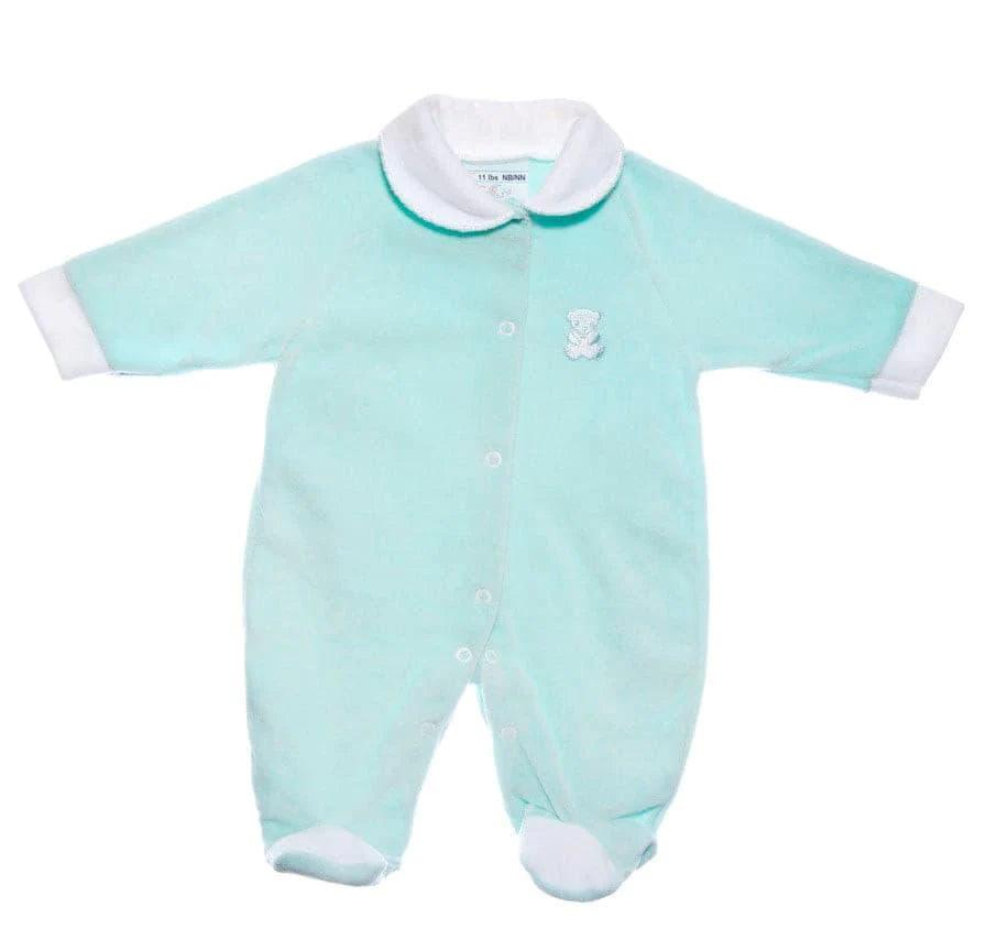 Premium Goldtex Baby Pajamas Set - Soft Organic Cotton Mint Green Sleepwear for Infants & Toddlers - Made in Canada - Perfect for Nursery, Bedtime & Comfortable Baby Gifts