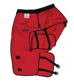 Full-Wrap Chainsaw Safety Chaps - Orange Regular Size for Woodcutting & Forestry Work | Durable Protection for Chainsaw Operators & Lumberjacks