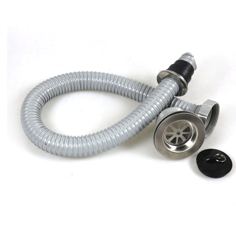 Talea Sink Strainer with Drain Hose - Heavy Duty Mop Pool Drainage System for Kitchen, Utility Sink & Outdoor Cleaning (Perfect for Garage, Basement & RV Use)