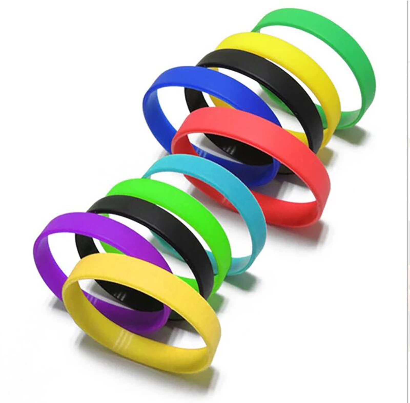 Custom Silicone Wristbands Bulk - Personalized Text Rubber Bracelets for Events, Fundraisers & Awareness Campaigns - Motivational Custom Wristbands for Team Building, Charity Events & Promotions - Black