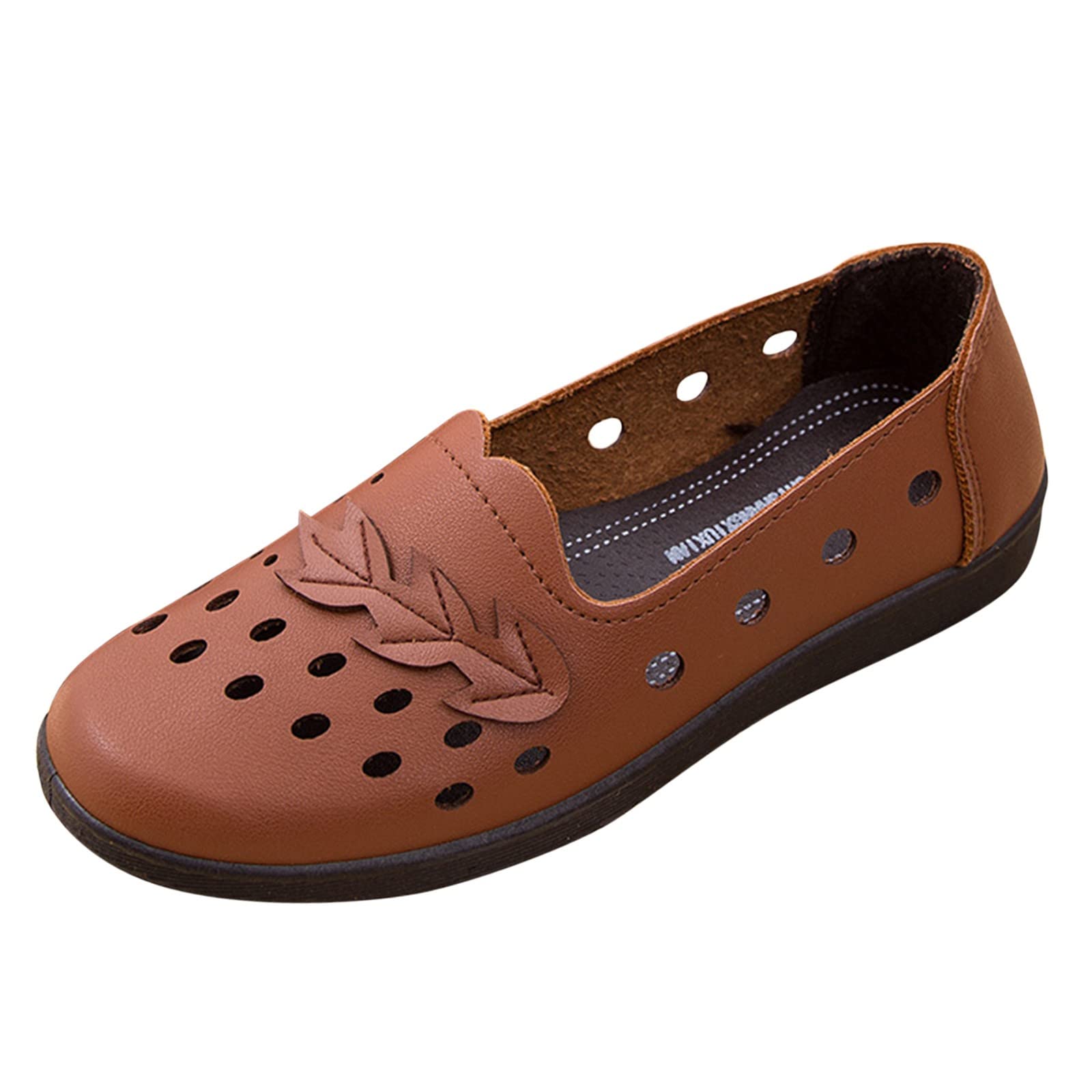 Breathable Slip-On Women's Casual Shoes - Lightweight Hollow Toe Design for Comfort & Style - Perfect for Walking, Travel & Everyday Wear