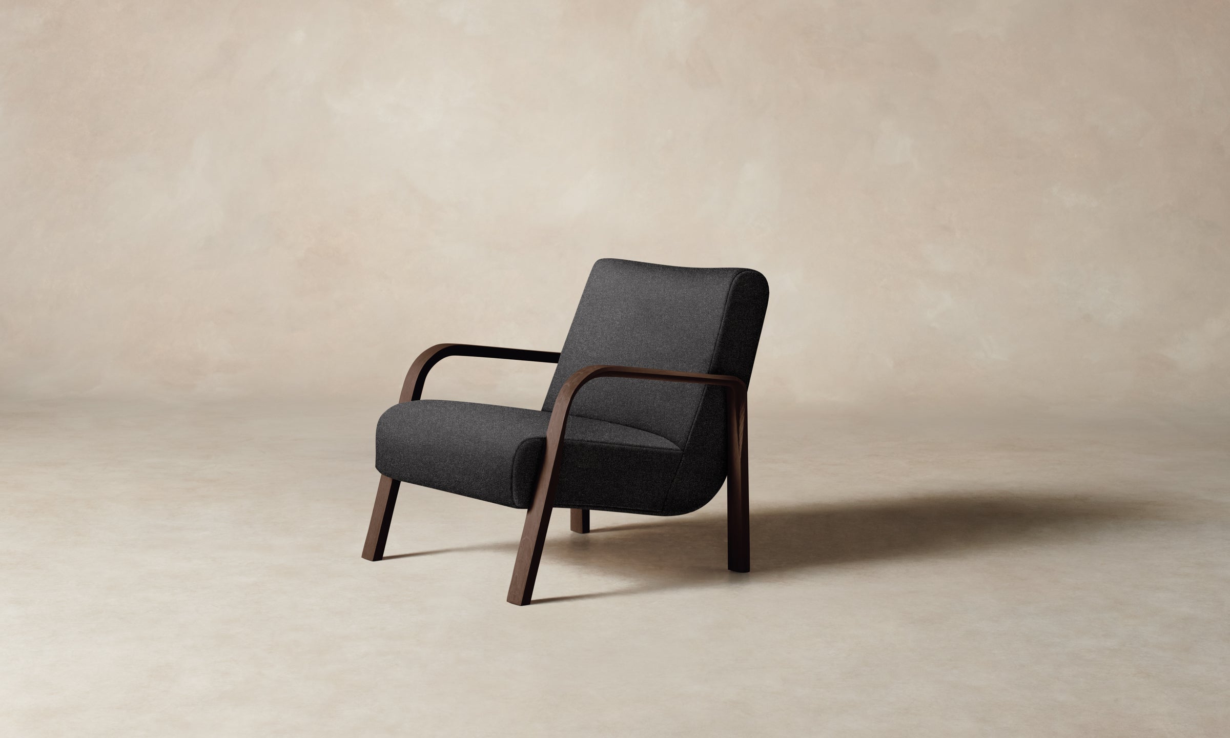 The Felix Chair - Premium Italian Brushed Wool Pepper Fabric Dining Chair for Modern Home & Restaurant Decor | Elegant Comfort for Dining Rooms, Kitchens & Office Spaces