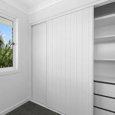 VJ Grooved Sliding Wardrobe Door System - Modern & Space-Saving Closet Solution for Brisbane & Gold Coast Homes - Perfect for Bedrooms, Walk-In Closets, and Small Spaces