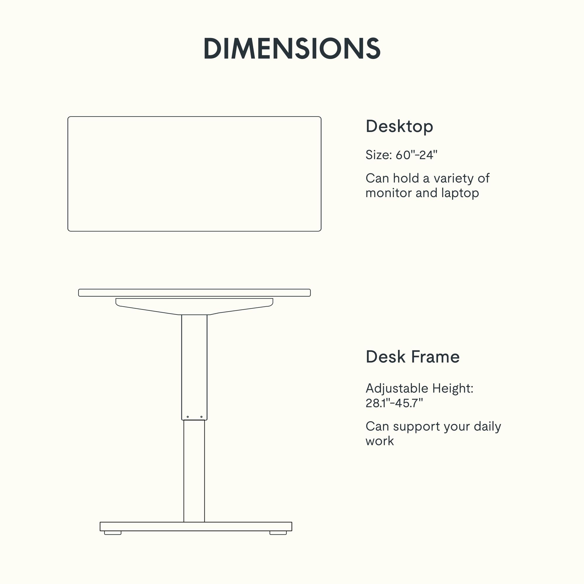 FLEXISPOT EN1 Electric Standing Desk 60x24 Inches - Adjustable Height Sit Stand Desk for Home Office, White Frame & Mahogany Desktop (2 Packages) | Ergonomic Workstation for Remote Work & Gaming Setup