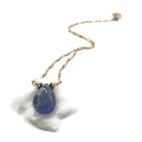 Tanzanite Birthstone Necklace for Women - December Birthday Jewelry Gift - 16 Inch Blue Teardrop Gemstone Pendant Necklace - Perfect for Anniversaries, Christmas & Special Occasions