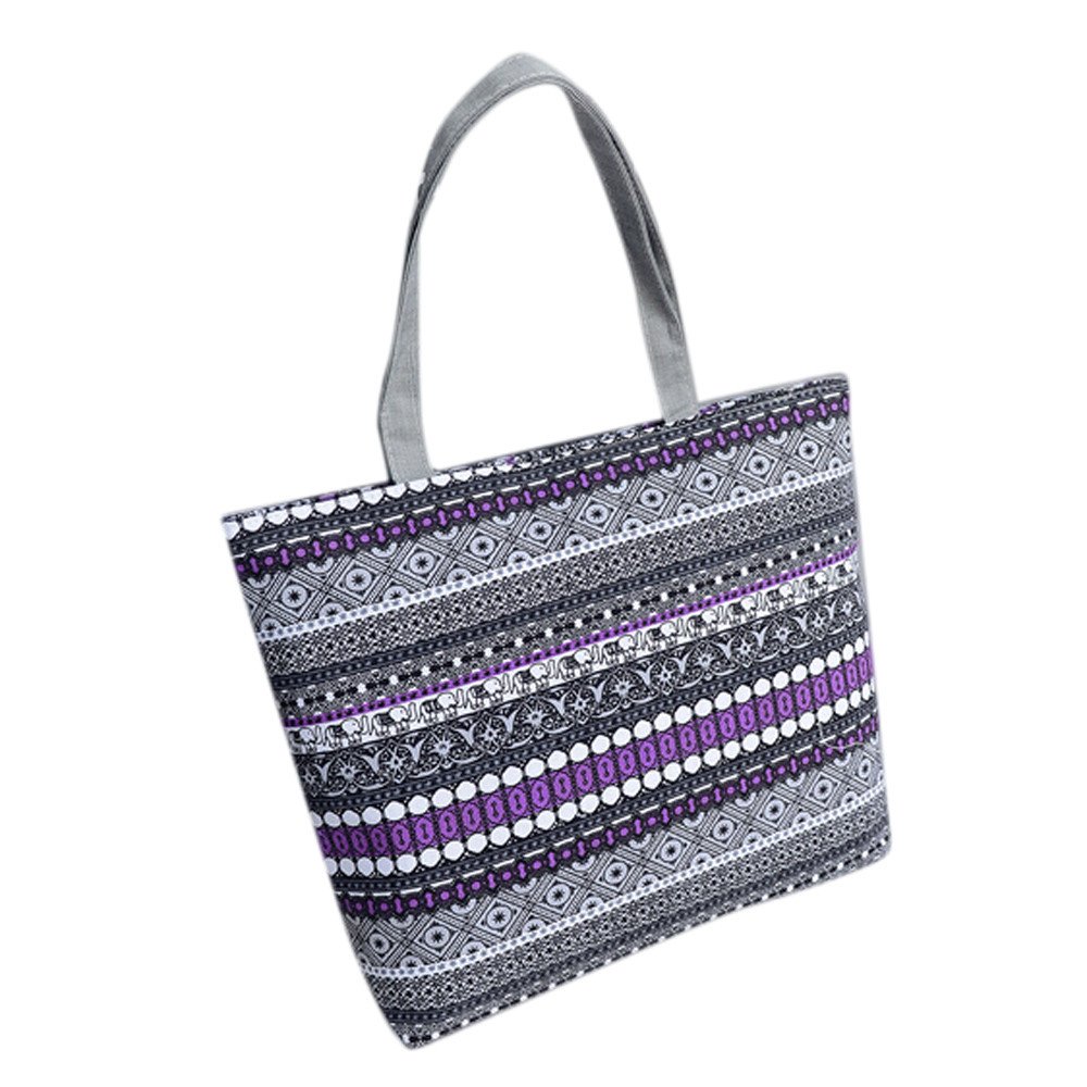 Women's Fashion Canvas Tote Shoulder Bag - Stylish Printed Shopping Bag for Girls & Women - Perfect for Work, Travel, and Daily Use