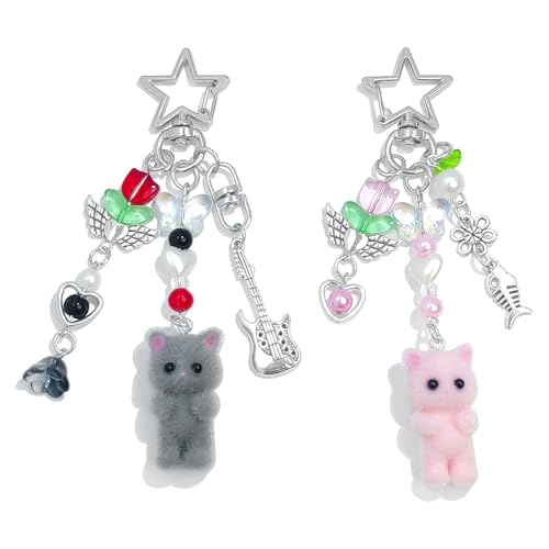 2pcs Guitar Flowers Cat Sets