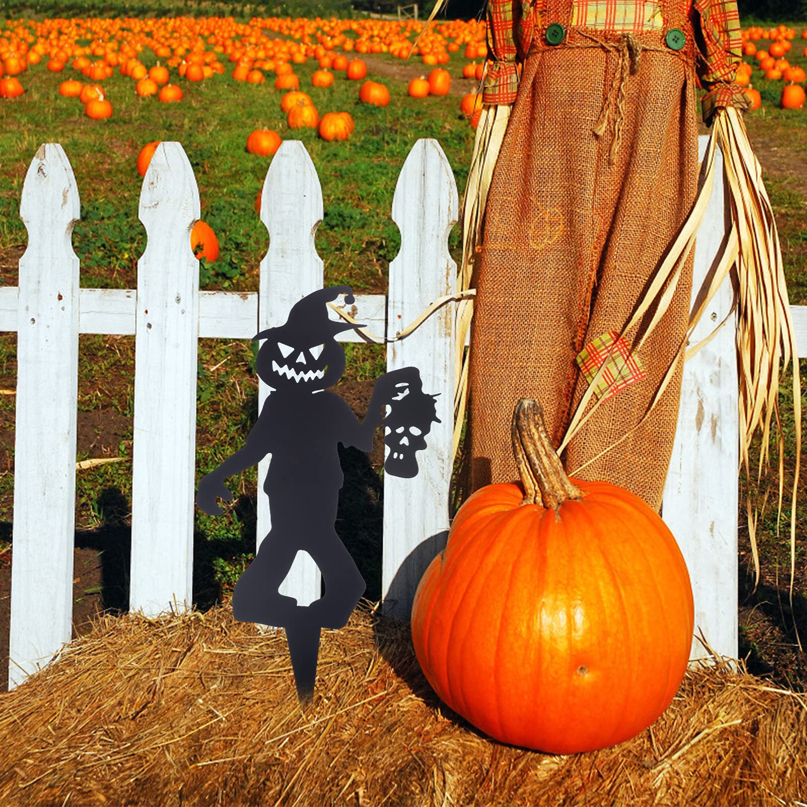 Cabilock Halloween Yard Decor - Scary Zombie Lawn Stake with Ground Insert, Outdoor Halloween Decoration for Yard, Garden, and Party Scenes