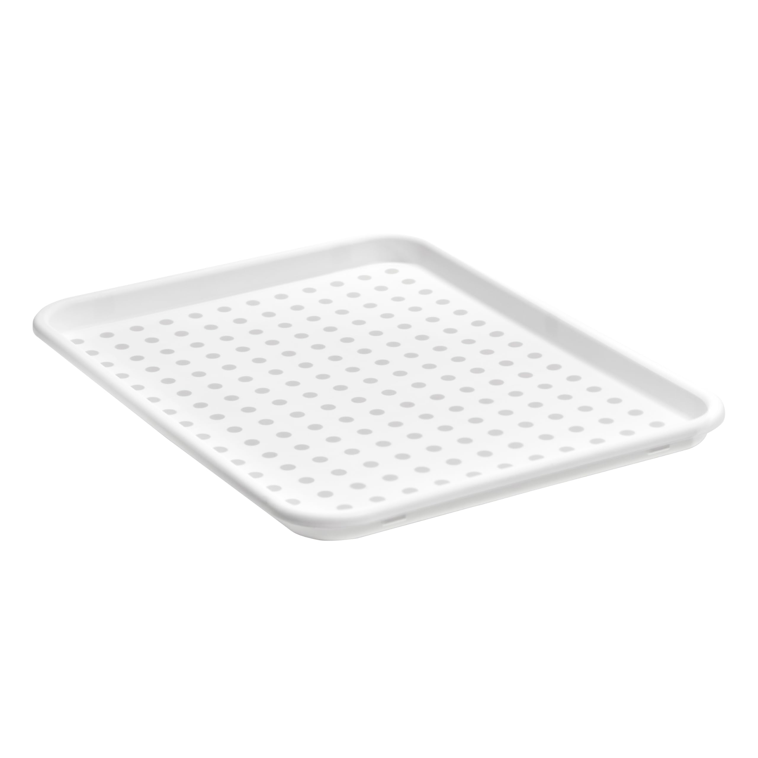 madesmart Under Sink Organizer Tray - Multi-Purpose Storage for Cleaning Supplies with Soft-Grip Lining & Non-Slip Base - Durable, Easy to Clean White Kitchen Cabinet Organizer - Perfect for Bathroom, Laundry Room and Closet Storage Solutions