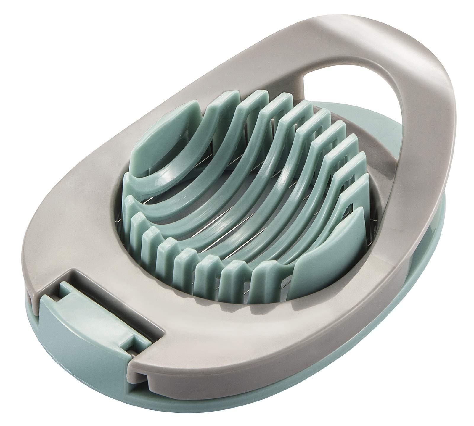 Ortarco Stainless Steel Egg Slicer & Strawberry Cutter - Perfect for Boiled Eggs, Fruits, Salads & Meal Prep (Green)