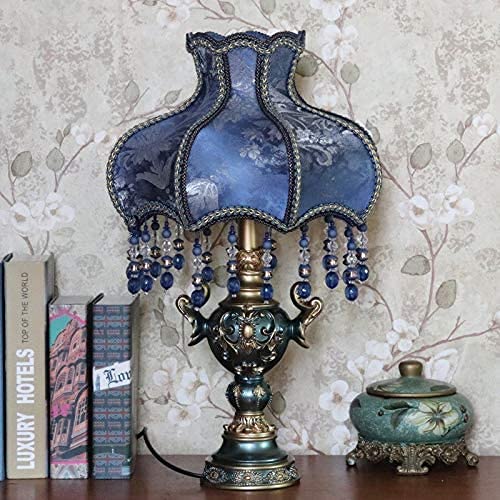 FMOGG British Isles Table Lamp - Elegant Scotland Gentleman Reading Light with White Pearl Brooch Decor | Perfect for Bedroom Nightstand, Study Desk & Cozy Reading Nook