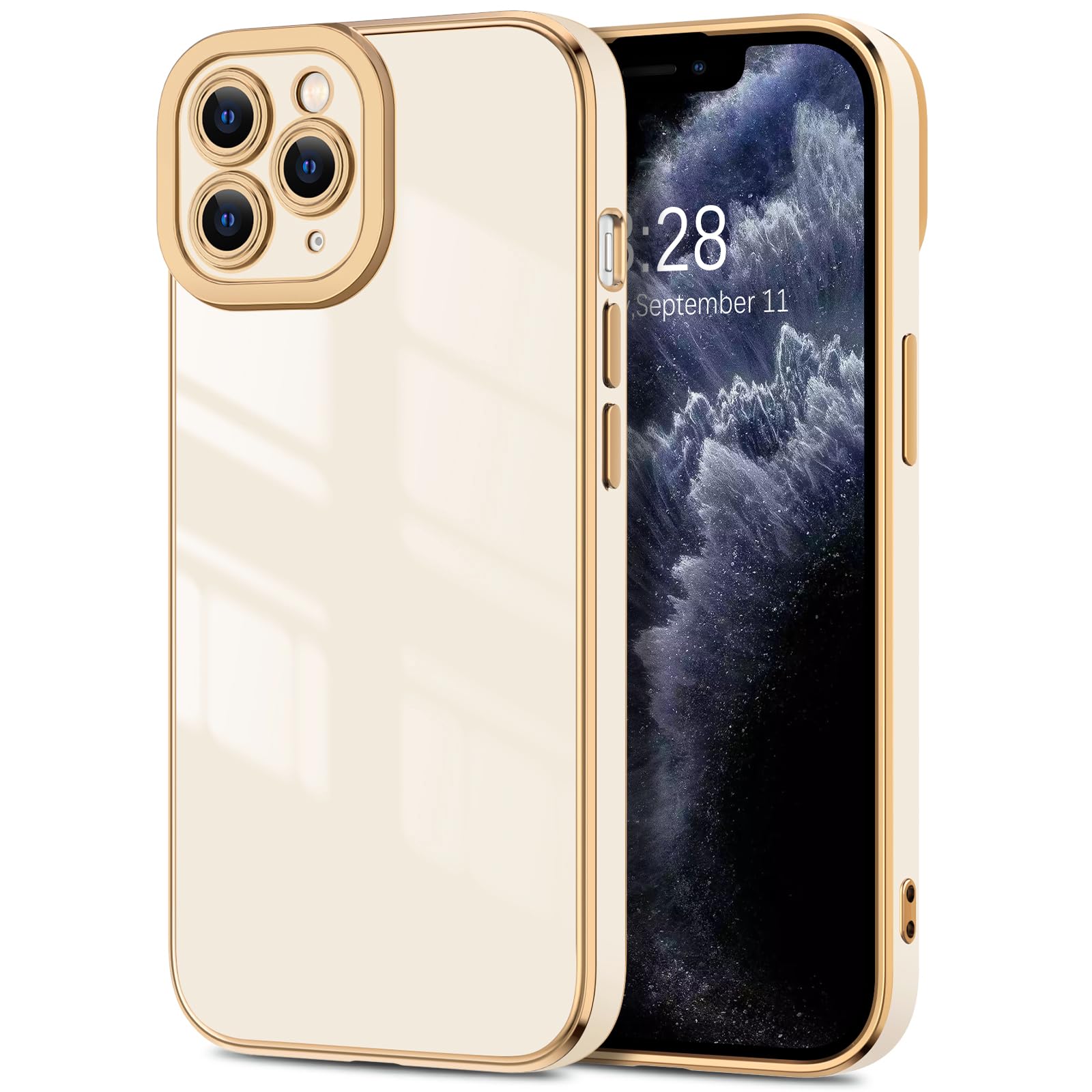 Luxury Rose Gold Plated iPhone 11 Pro Max Case - Slim Soft TPU Bumper Cover with Full Camera Protection | Shockproof Protective Phone Case for iPhone 11 Pro Max 6.5