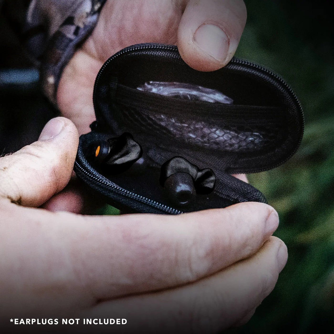 Decibullz Premium Custom Molded Earplugs & Earphones Carrying Case - Noise Cancelling for Shooting, Concerts, Travel & Work