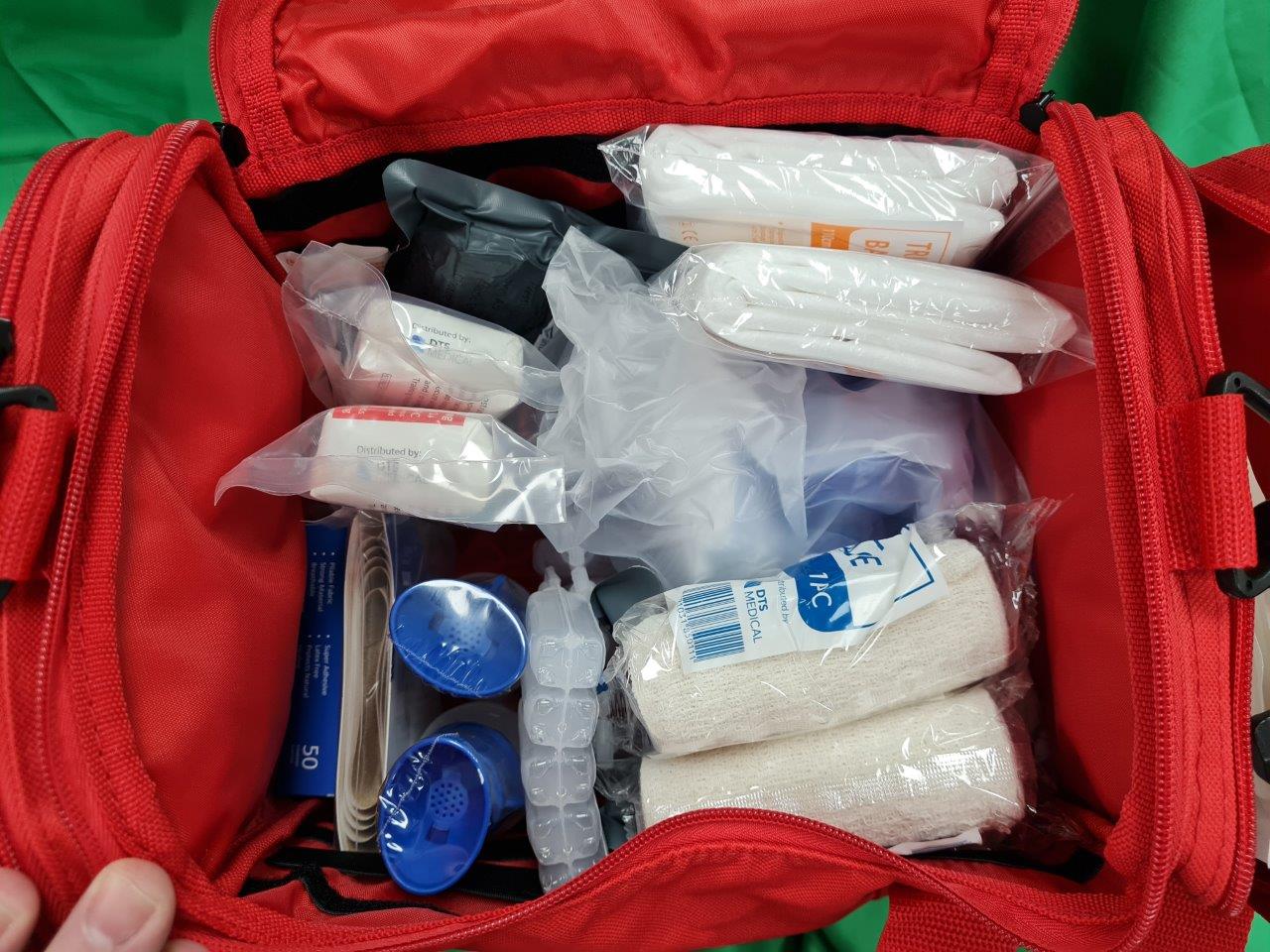 25-Piece First Aid Kit with Trauma Supplies & Advanced Medical Items - Perfect for Emergencies, Camping, Hiking & Home Safety