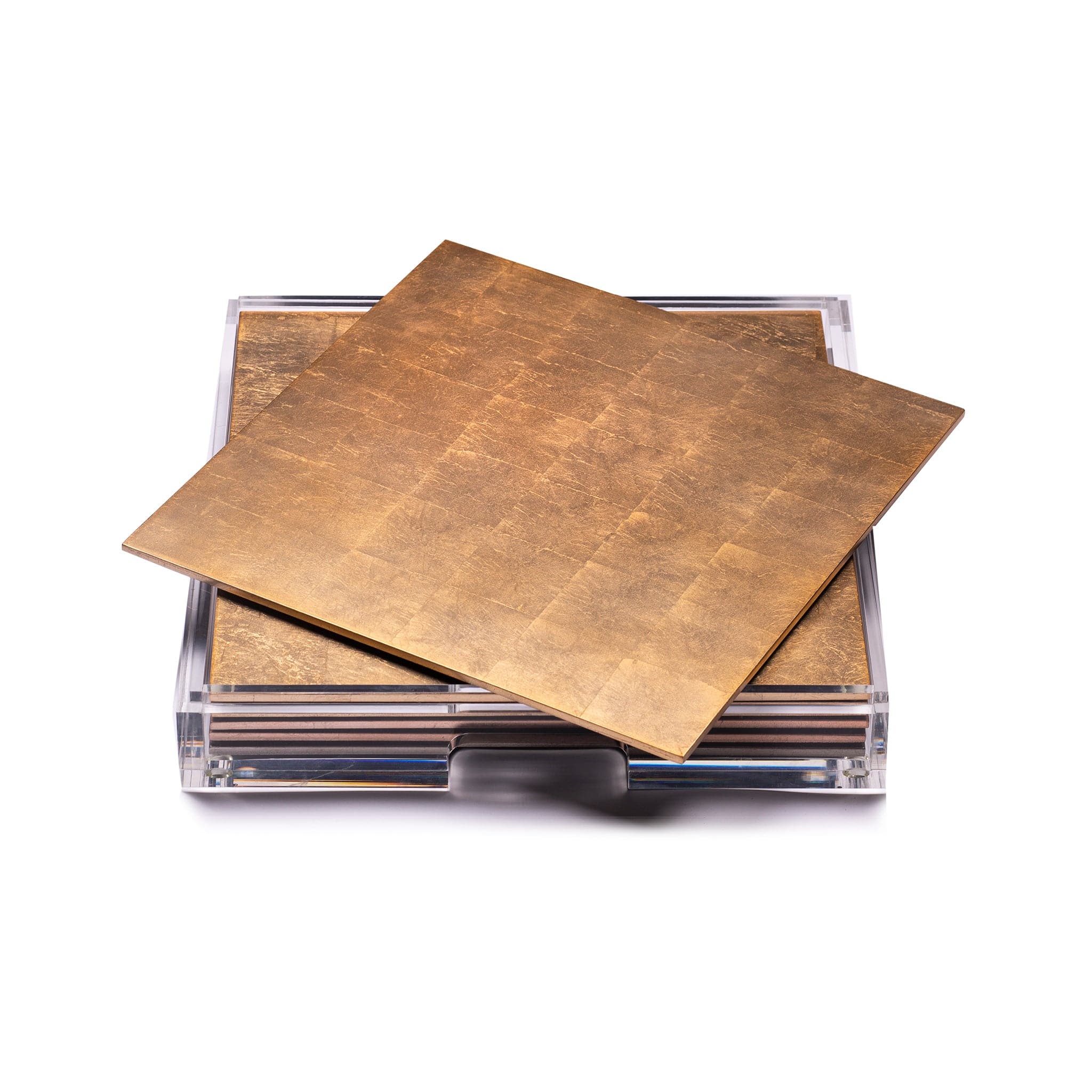 Placebox Clear Silver Leaf & Chic Matte Gold - Elegant Home Decor for Wall Art, Gift Wrapping, and DIY Crafts