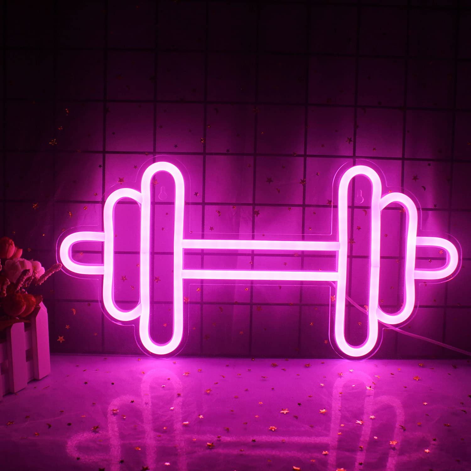 LED Neon Sign Wall Light - USB Powered Moon Neon Sign for Indoor & Outdoor Decor - Perfect for Wedding, Birthday Party, Bedroom & Home Decoration