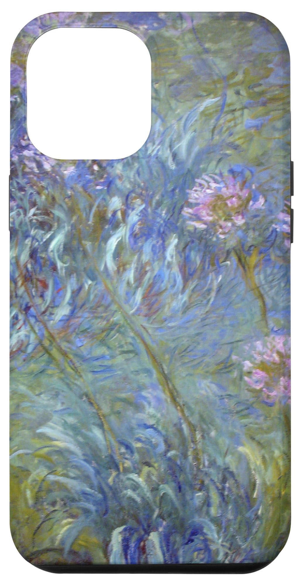 iPhone 12 Pro Max Monet's Agapanthus Inspired Phone Case - Premium Protective Cover with Artistic Floral Design - Perfect for Daily Use, Travel & Gift Giving