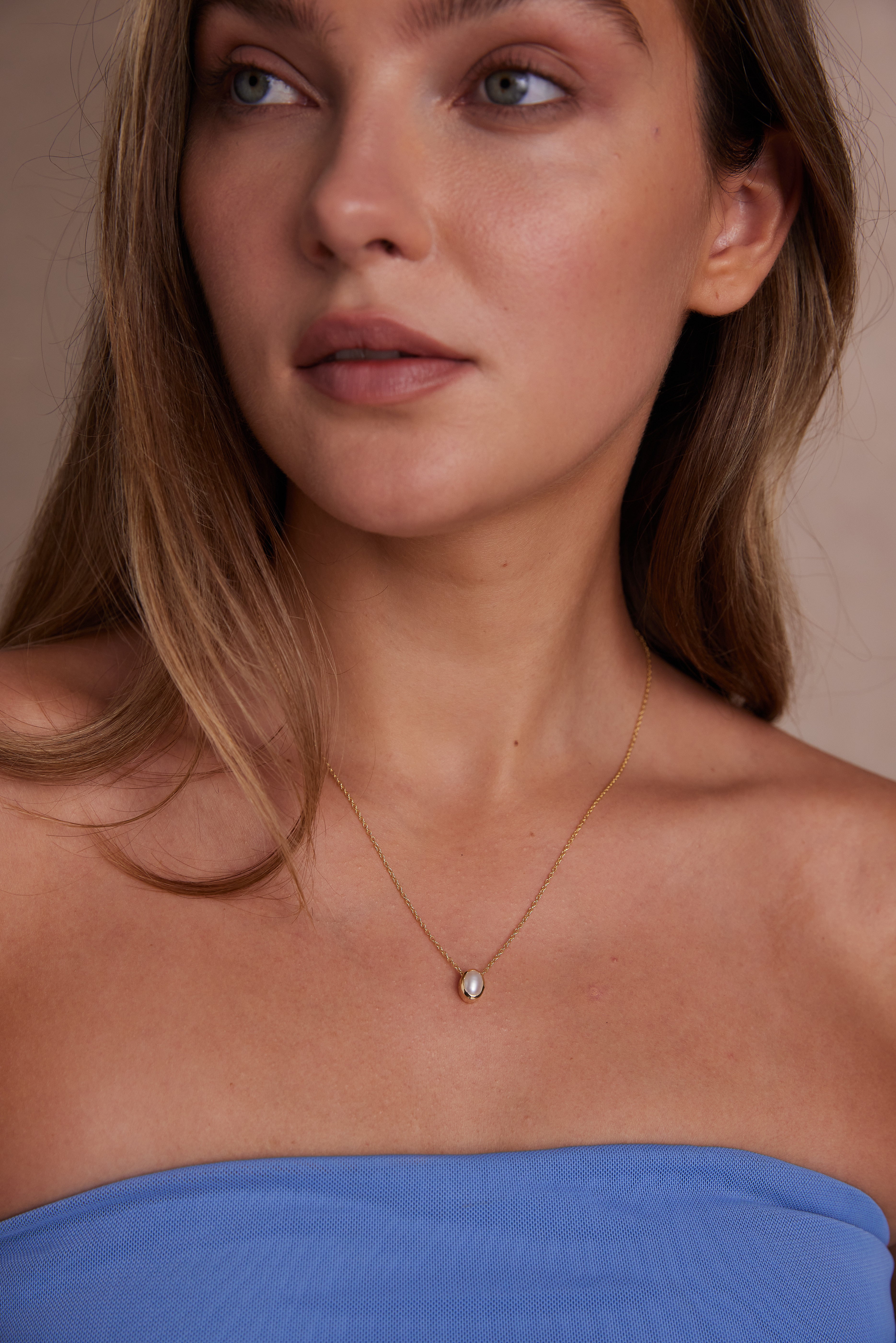 June Birthstone Necklace - 14K Gold Oval Pendant for Women, Perfect Gift for June Birthdays, Anniversaries & Special Occasions