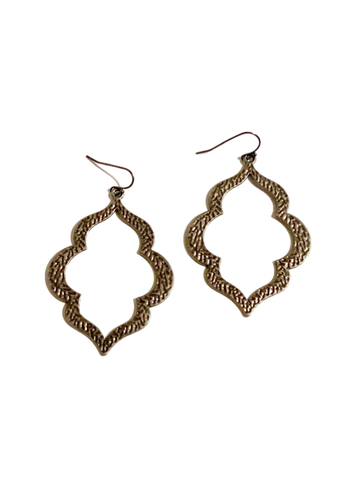 Stylish CJ Large Hammered Earrings for Women - Boho Chic Dangle Hoop Earrings - Perfect for Parties, Weddings & Everyday Wear