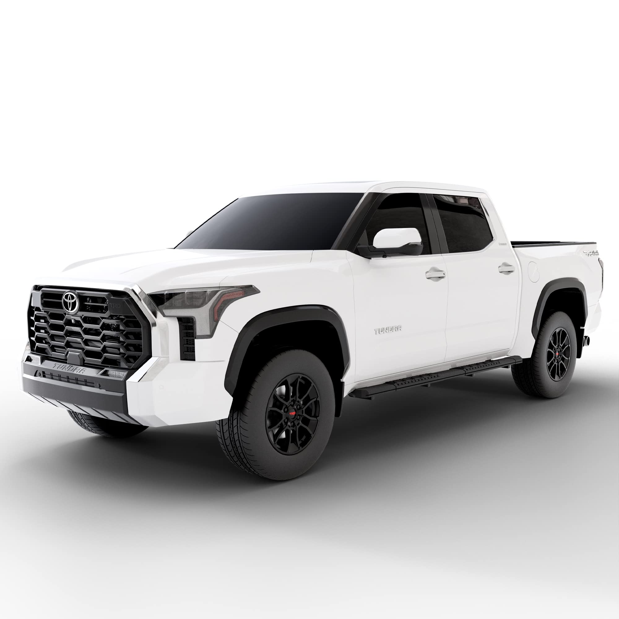 Vanguard Black Powdercoat Rival Running Boards for 2022-2024 Toyota Tundra Double Cab | Heavy Duty Side Steps | Enhanced Vehicle Access & Off-Road Protection