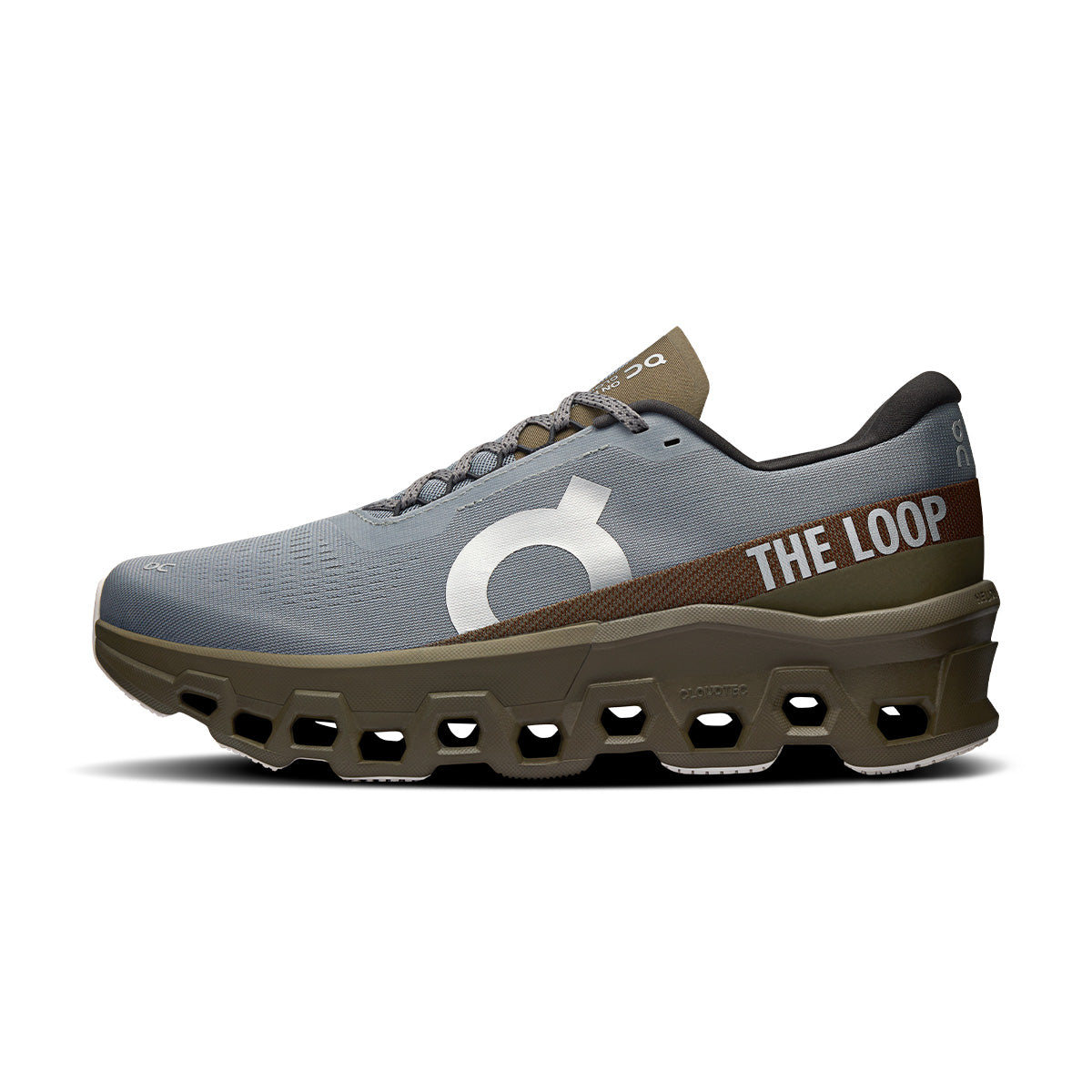 PLEASURES x The LOOP Running Supply Cloudmonster 2 Sneakers - Mist Olive Colorway | Lightweight Running Shoes for Men & Women | Perfect for Jogging, Gym Workouts & Casual Wear