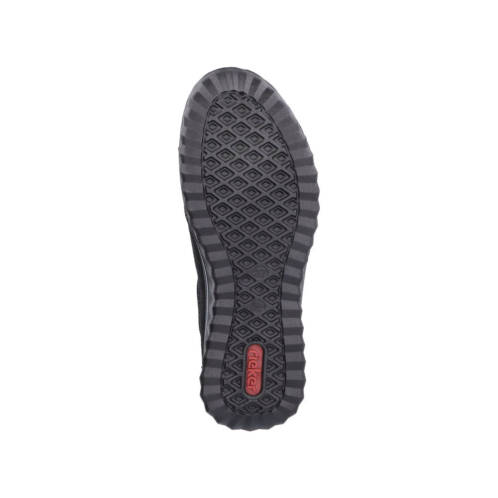 Rieker 59071 Black Women's Comfortable Slip-On Shoes - Perfect for Work, Casual Wear & Travel